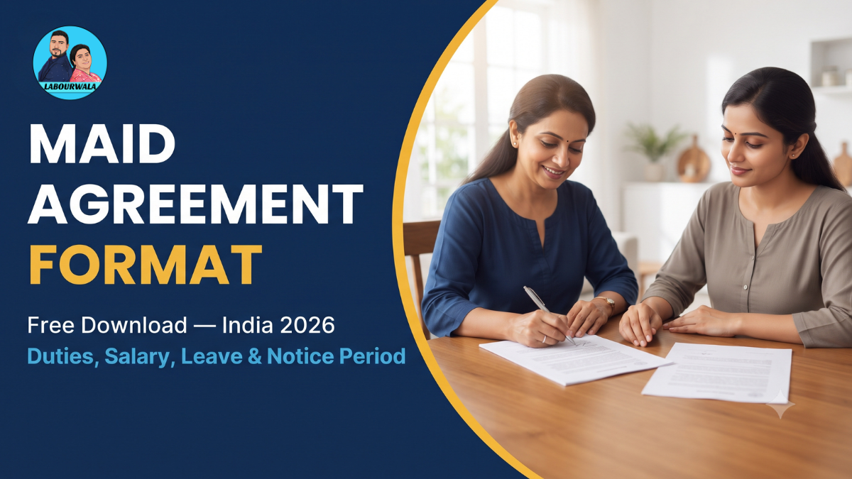 Maid Agreement Format India 2026 (Free Download) – Labourwala